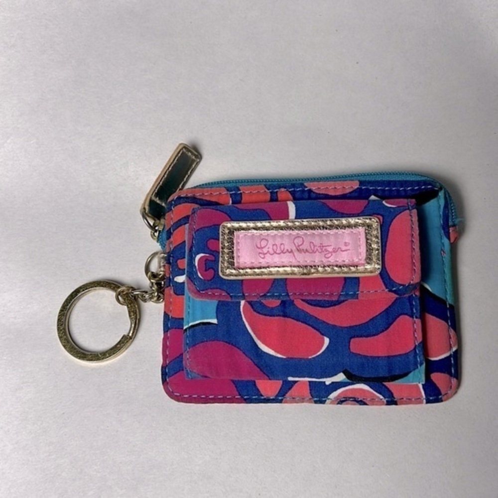 Lilly Pulitzer coin purse key ring